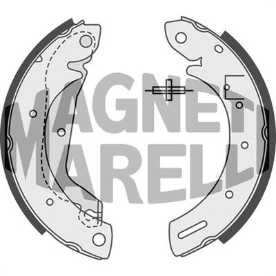 MAGNETI MARELLI Тормозные колодки 360219198358